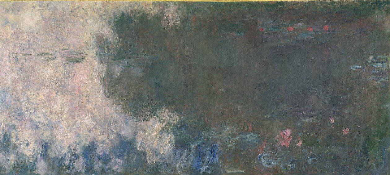 Nilüferler - Bulutlar (sol bölüm), 1914-18 (ayrıca bkz. 64184 ve 64185) by Claude Monet