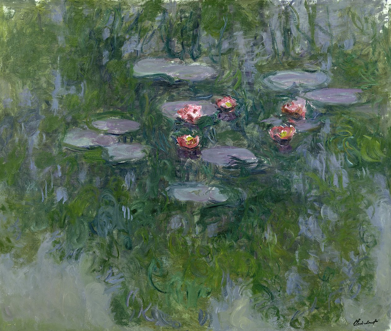 ವಾಟರ್ಲಿಲೀಸ್, 1916-19 ಟರ್ಕ್ by Claude Monet