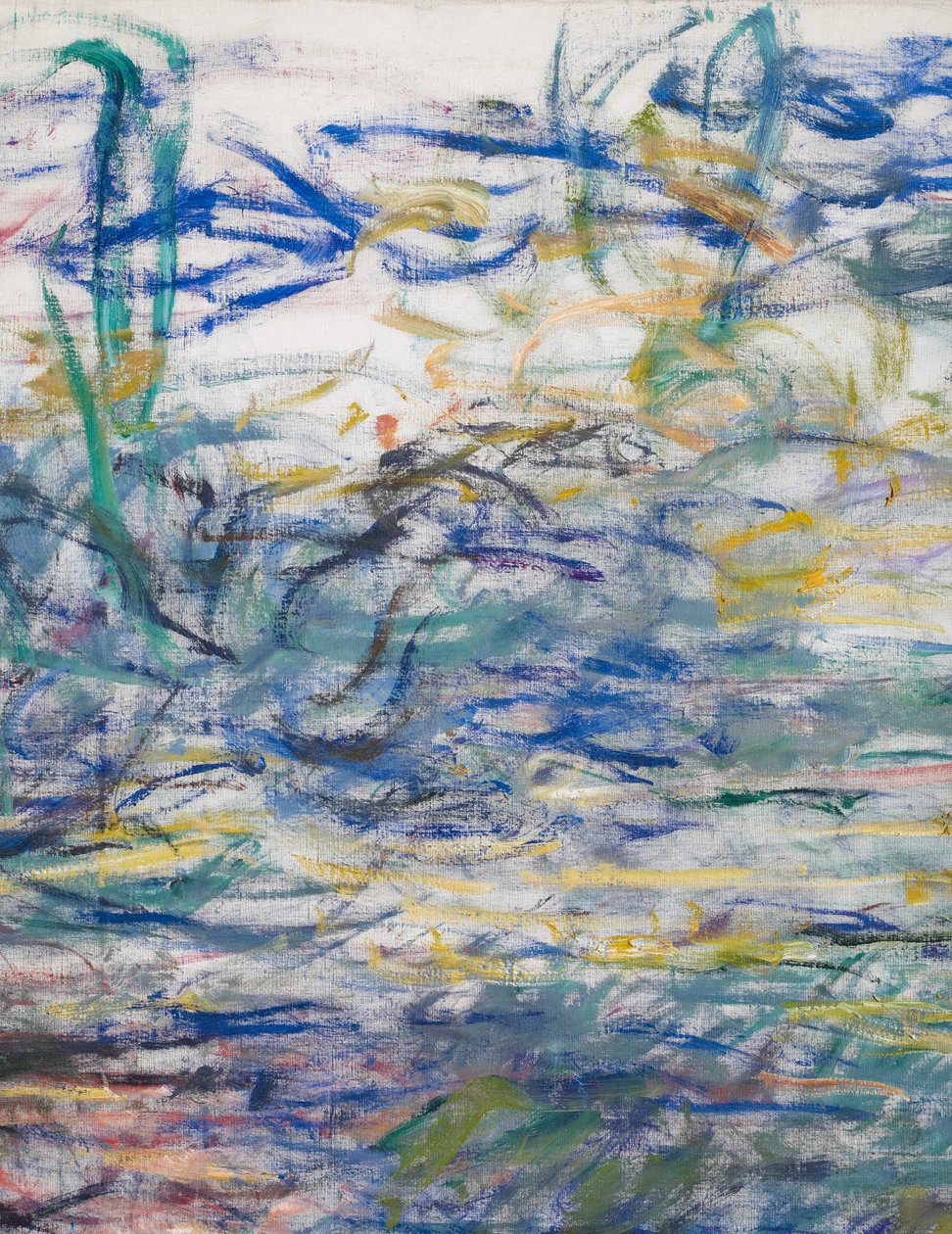 Nilüferler, 1917-19 detayı, 160656 tuval üzerine yağlı boya by Claude Monet