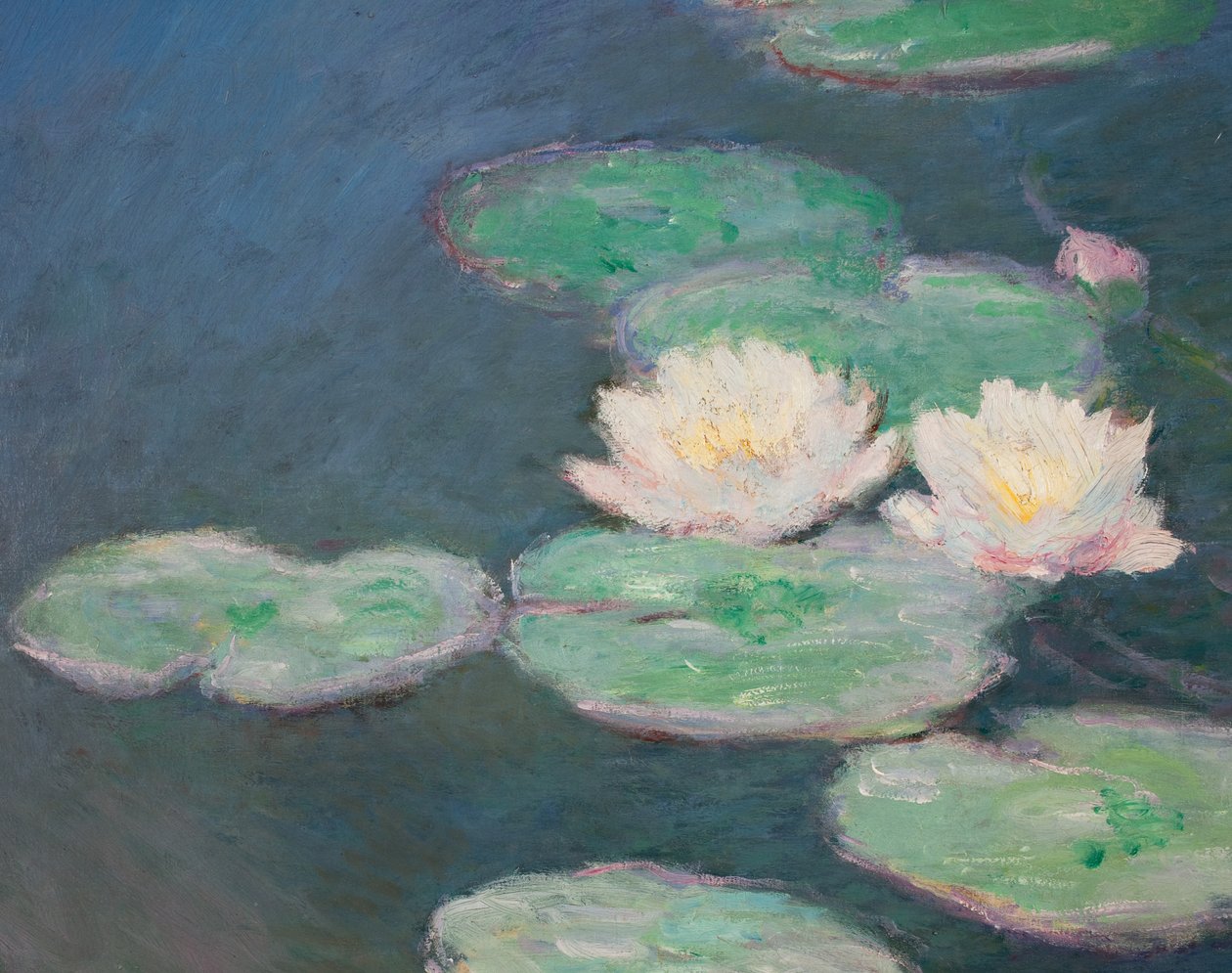Nilüferler, Akşam; detay (ayrıca bkz. 154665) by Claude Monet