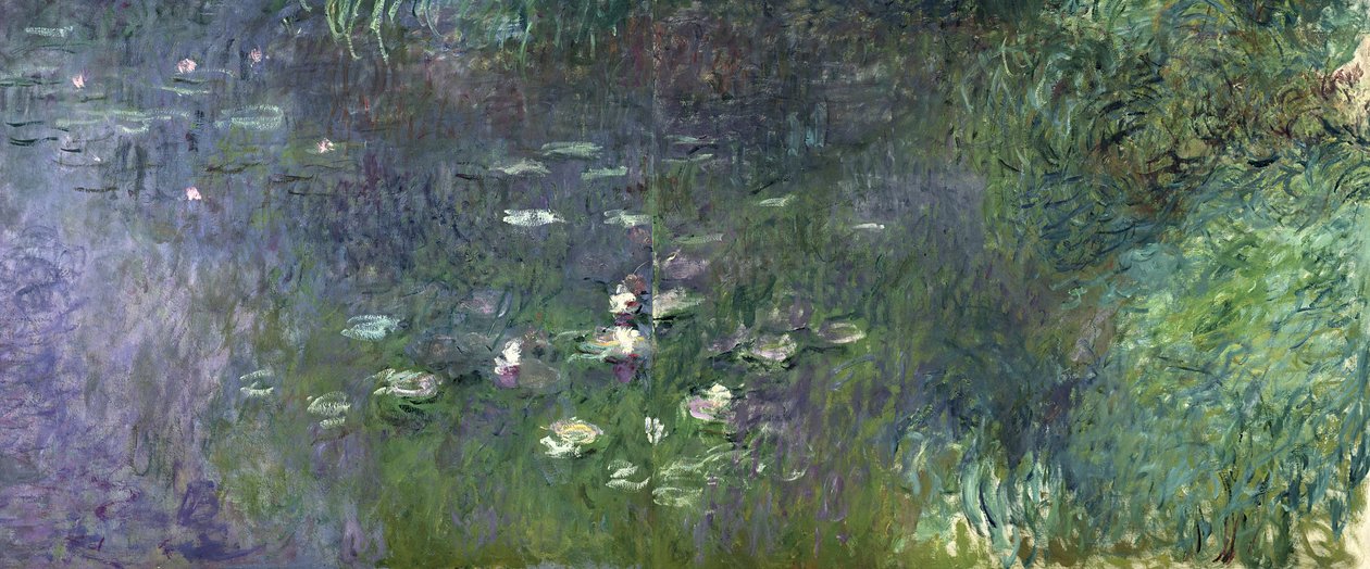 Nilüferler: Sabah, 1914-18 (sağ kısım) by Claude Monet