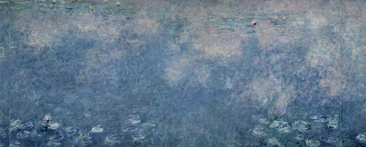 Nilüferler: İki Ağlayan Söğüt, orta sağ kısım, 1914-18 (ayrıca bkz. 75700-01, 75703) by Claude Monet