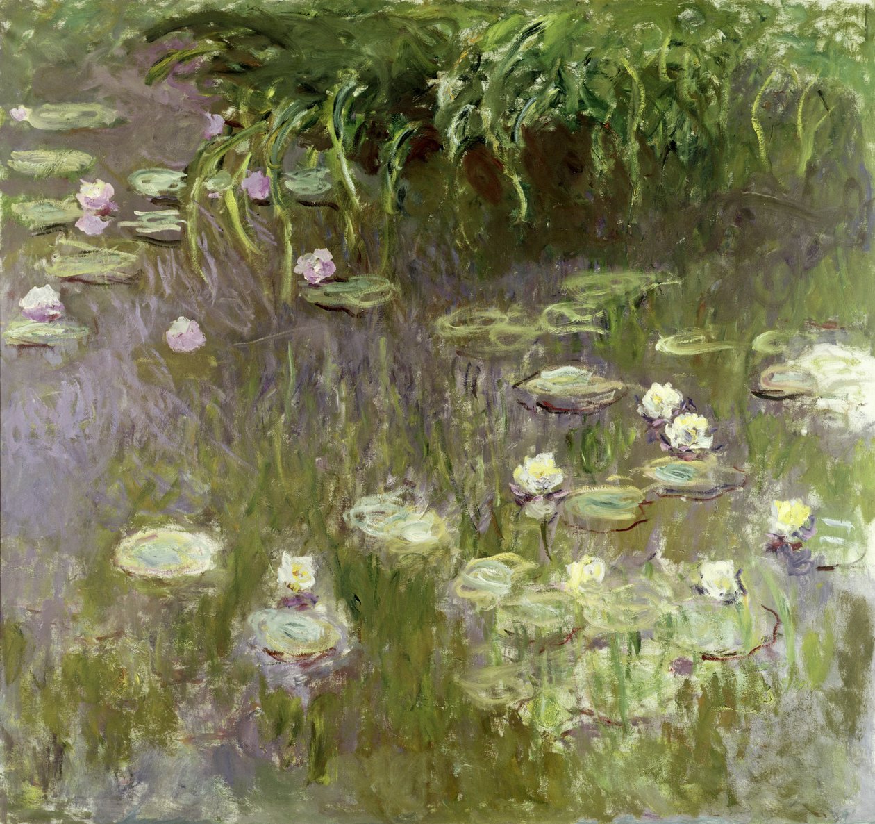 Gün ortasında nilüferler, 1918 by Claude Monet