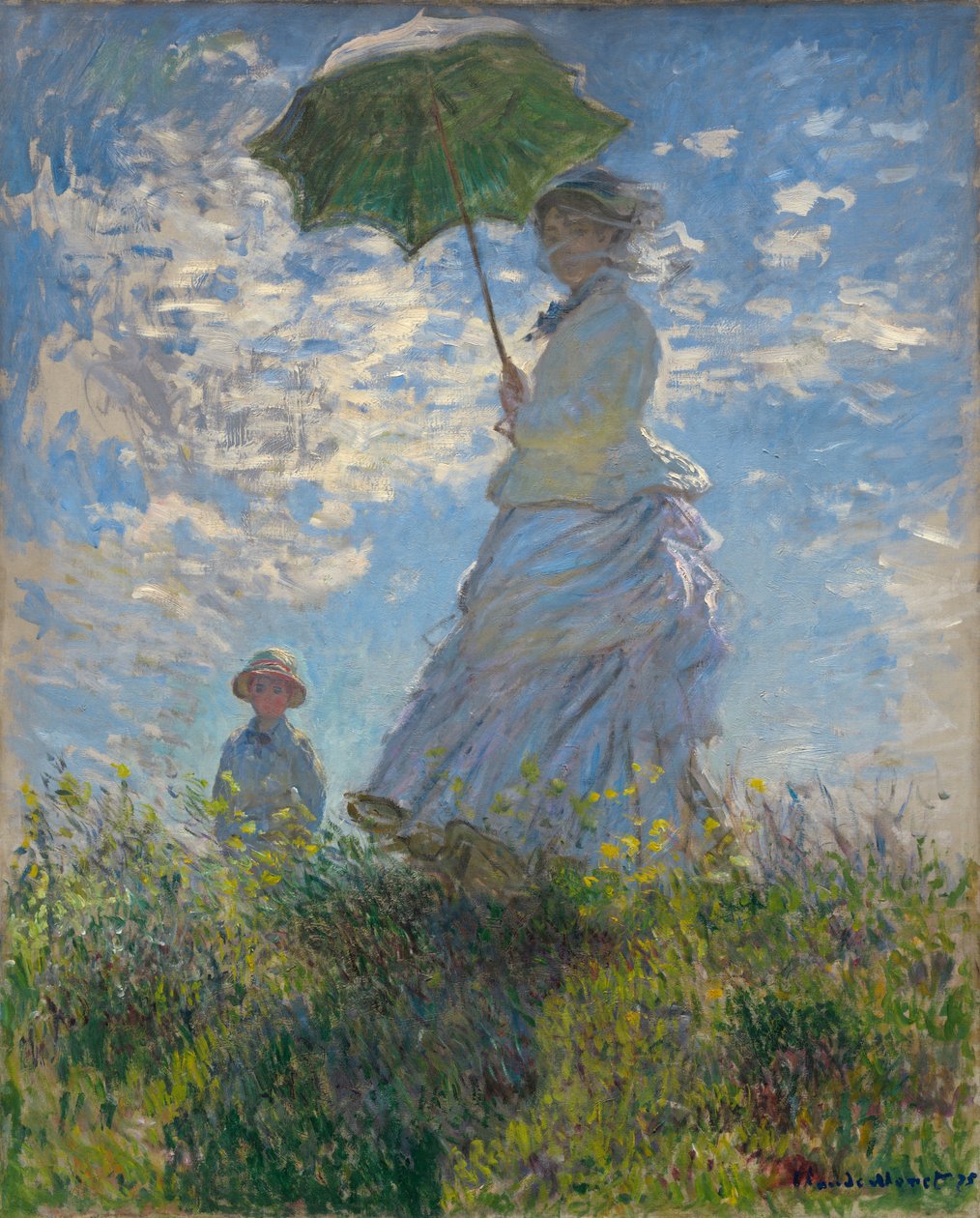 Şemsiyeli kadın by Claude Monet