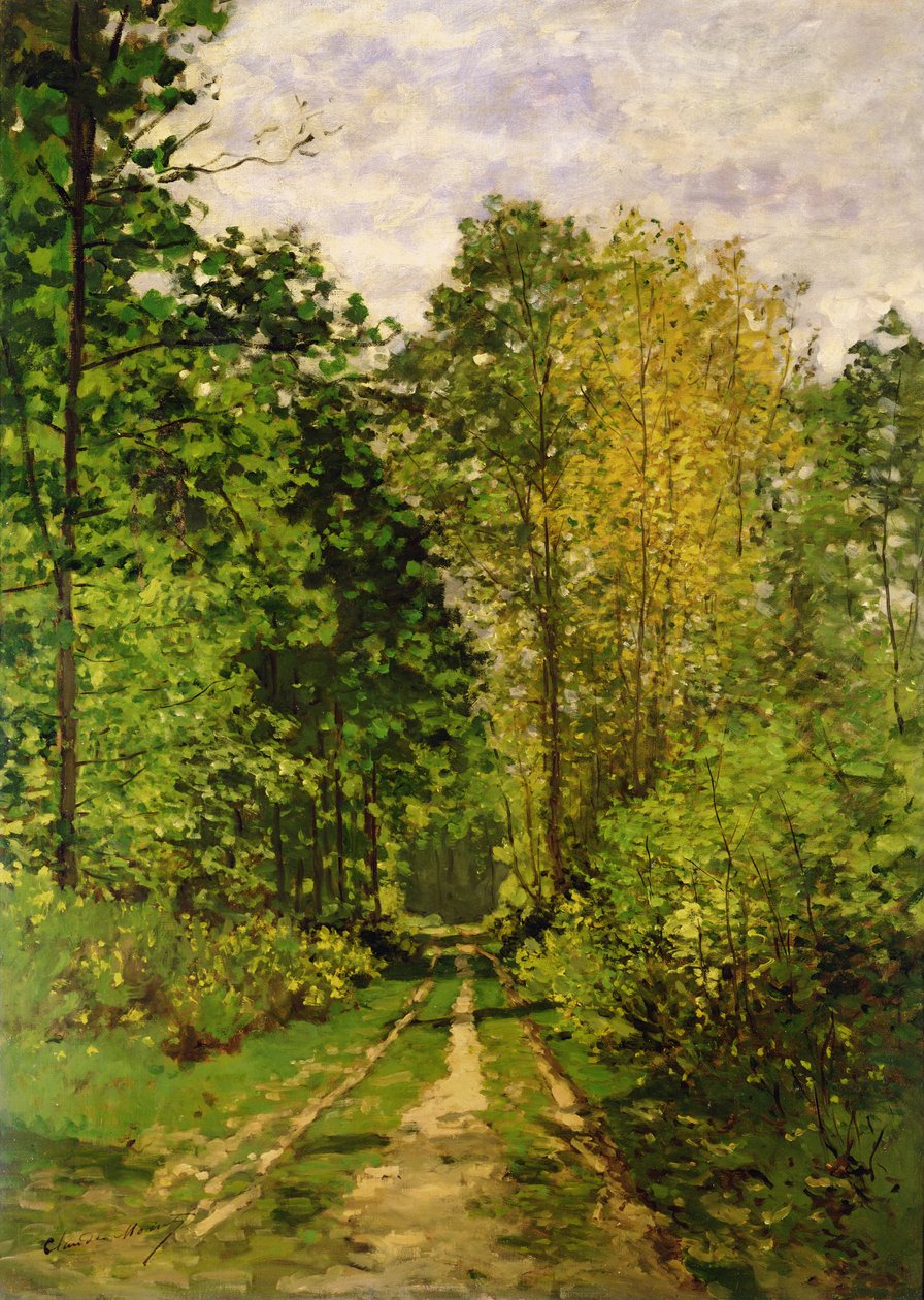 Ormanlık Yol, 1865 by Claude Monet