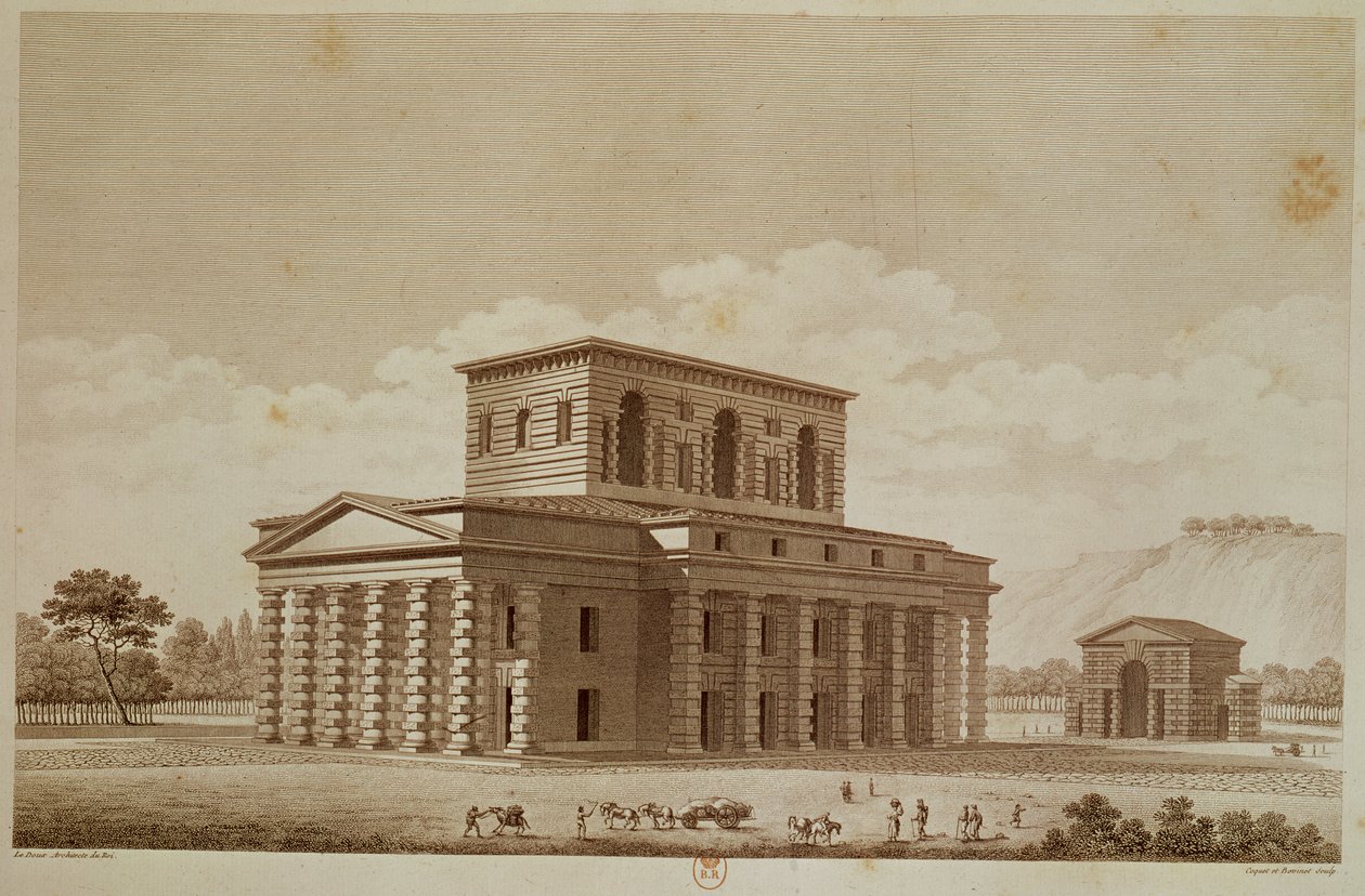 Louis Sellier (d.1757) ve Coquet, c.1801 tarafından oyulmuş 