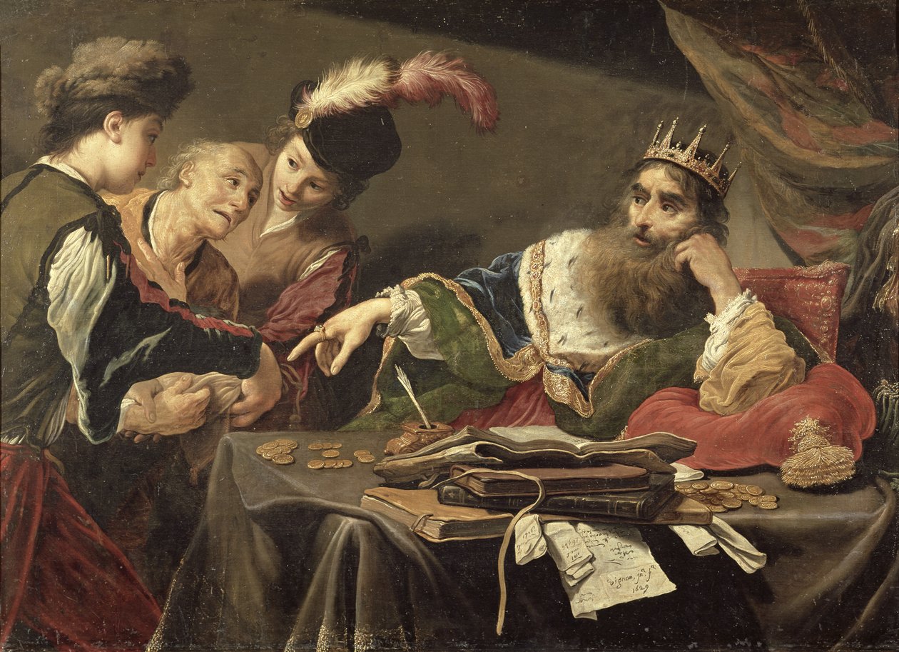 Bir Lidyalı Köylüden Haraç Alma Karun, 1629 by Claude Vignon