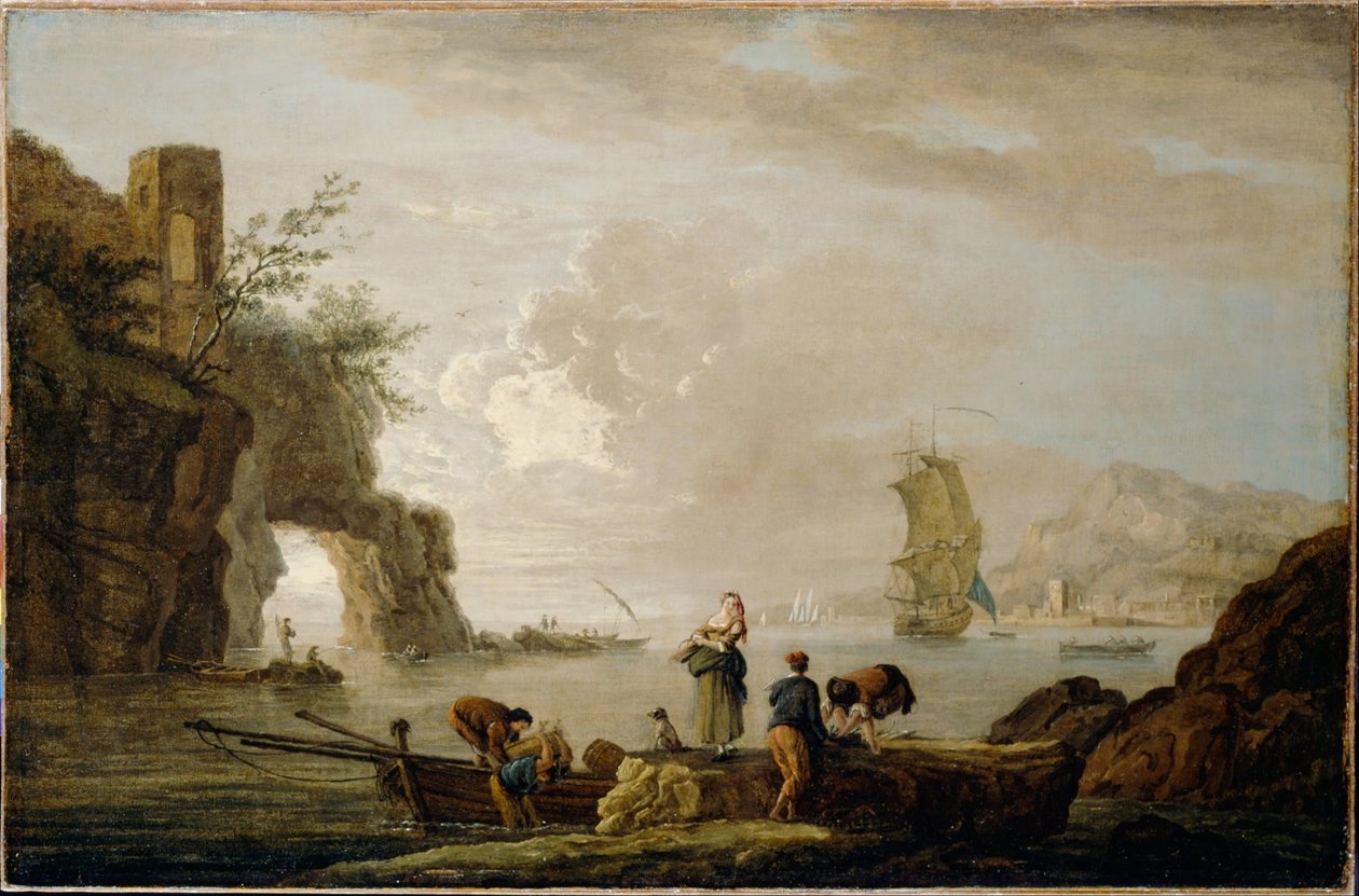 Sahil Görünümü by Claude Joseph Vernet