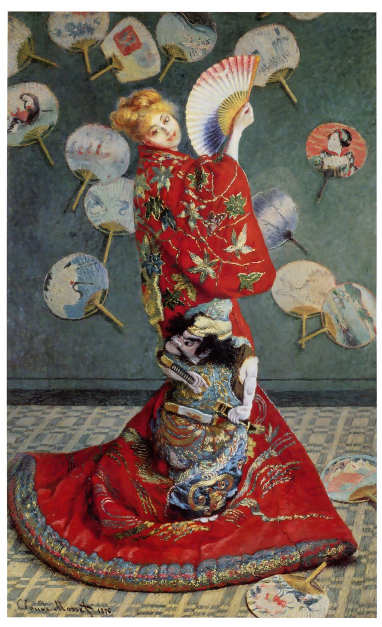 La Japonaise. (Japon kostümlü Camille) by Claude Monet