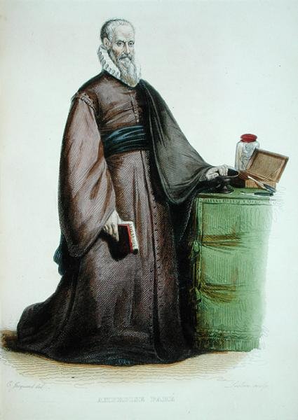 Ambroise Pare (1509-90) çizimi, E. Mennechet tarafından 