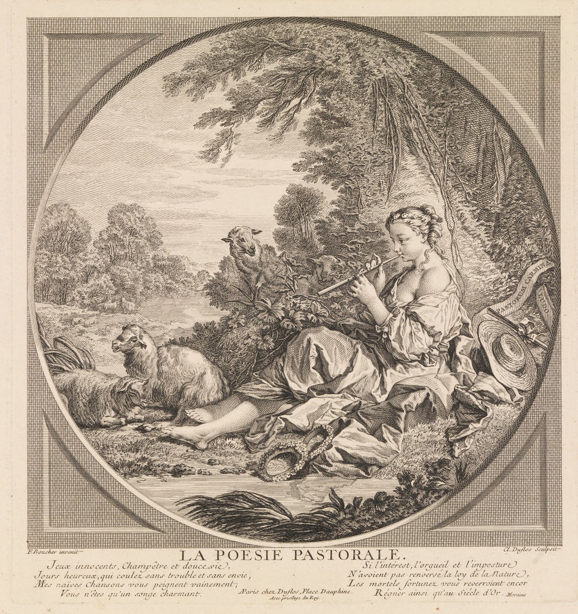 pastoral şiir by Claude Agustin Duflos