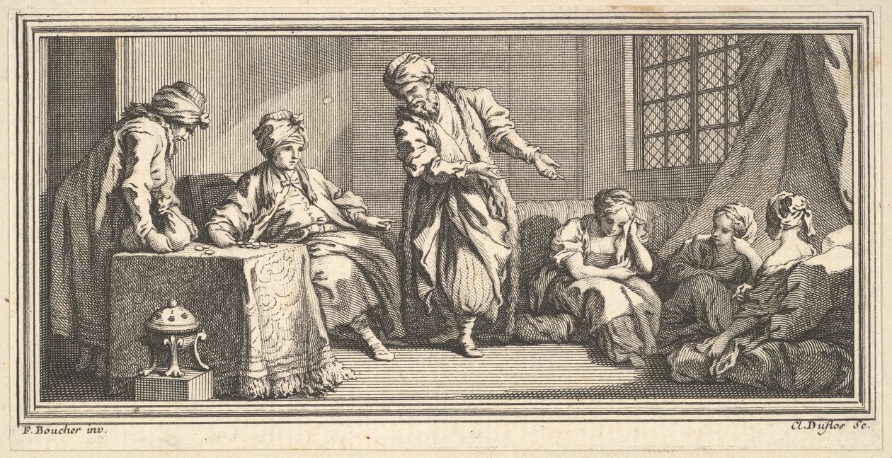 Köle Tüccarı, 1746-47. by Claude Augustin Duflos