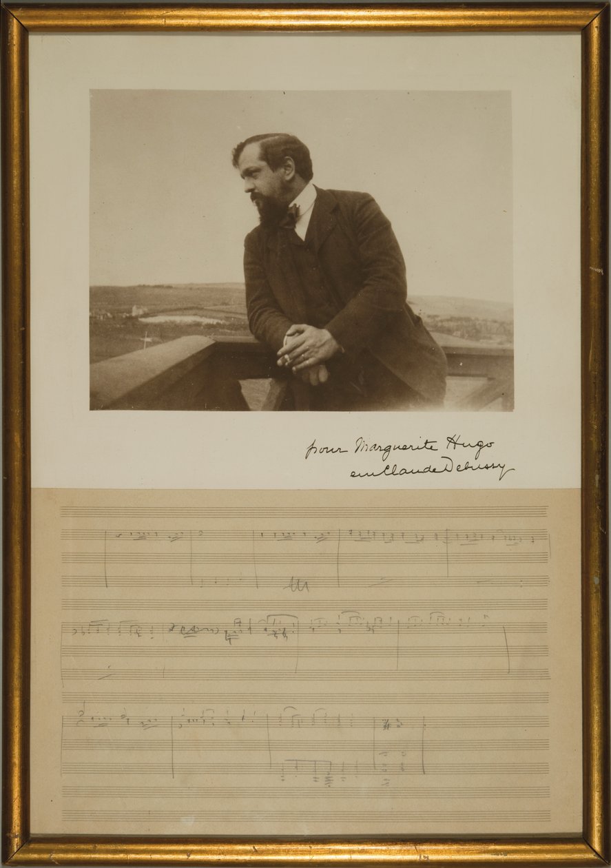 Emma Debussy tarafından çizilmiş bir portre ile 