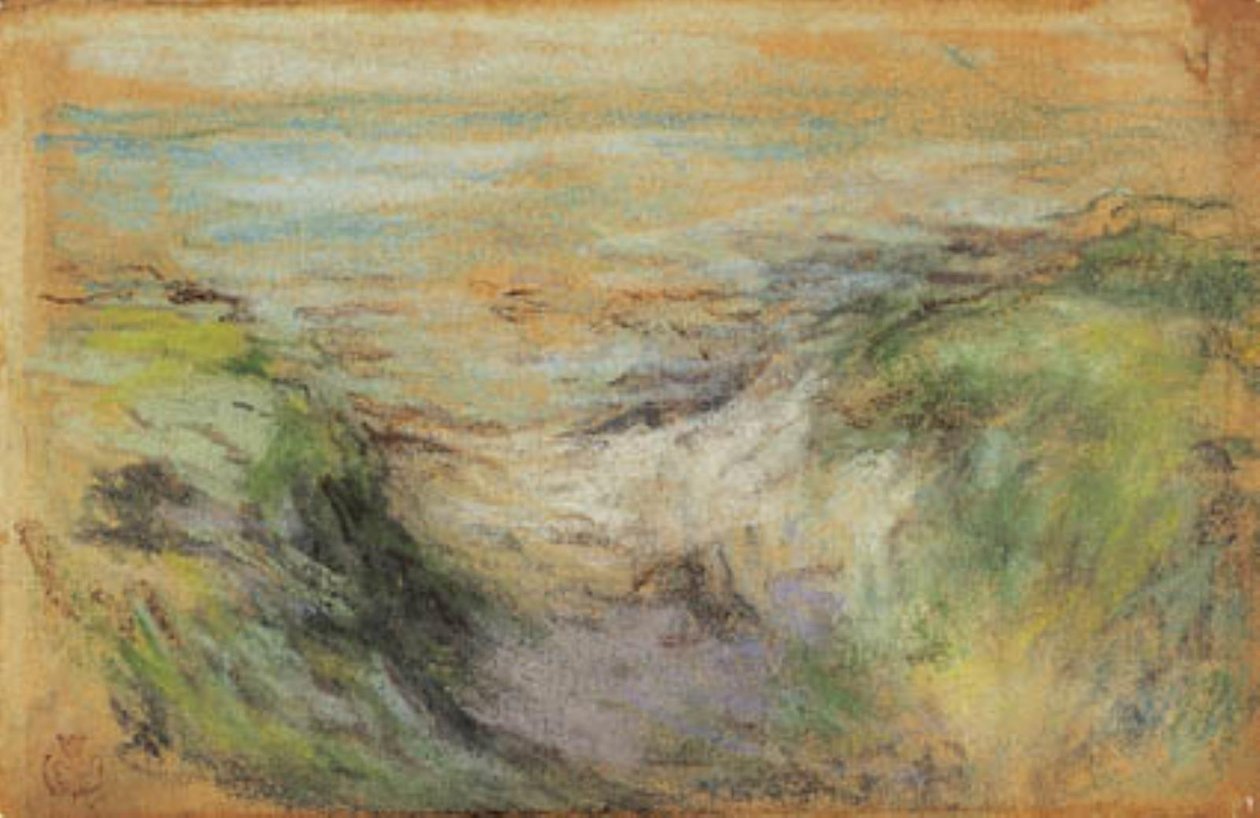 Kum tepeleri arasında denize doğru bir yol by Claude Emile Schuffenecker