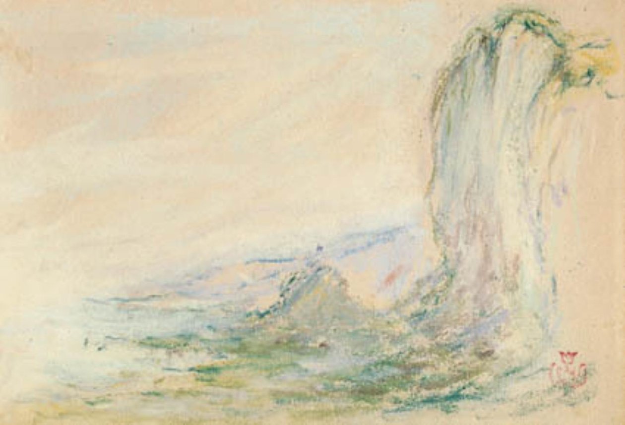 Düşük gelgitte Etretat