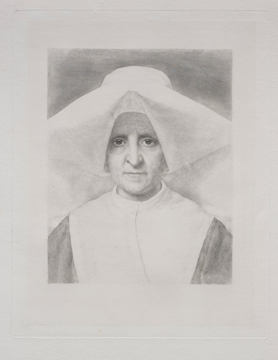 Rahibe Rosalie, Önden Görünüm by Claude Ferdinand Gaillard