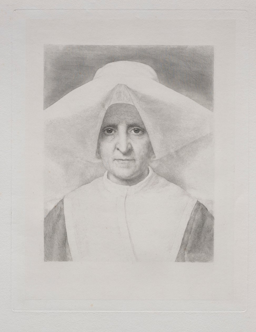 Rahibe Rosalie, Önden Görünüm. by Claude Ferdinand Gaillard