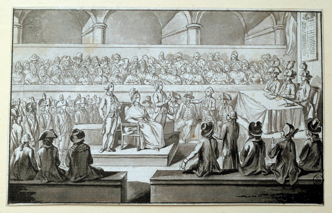 Fransa Kraliçesi Marie Antoinette Devrim Mahkemesi huzurunda: 14,15,16/10/1793 günleri Davasında savunmasını üstlenen avukat Claude Francois Chauveau-Lagarde