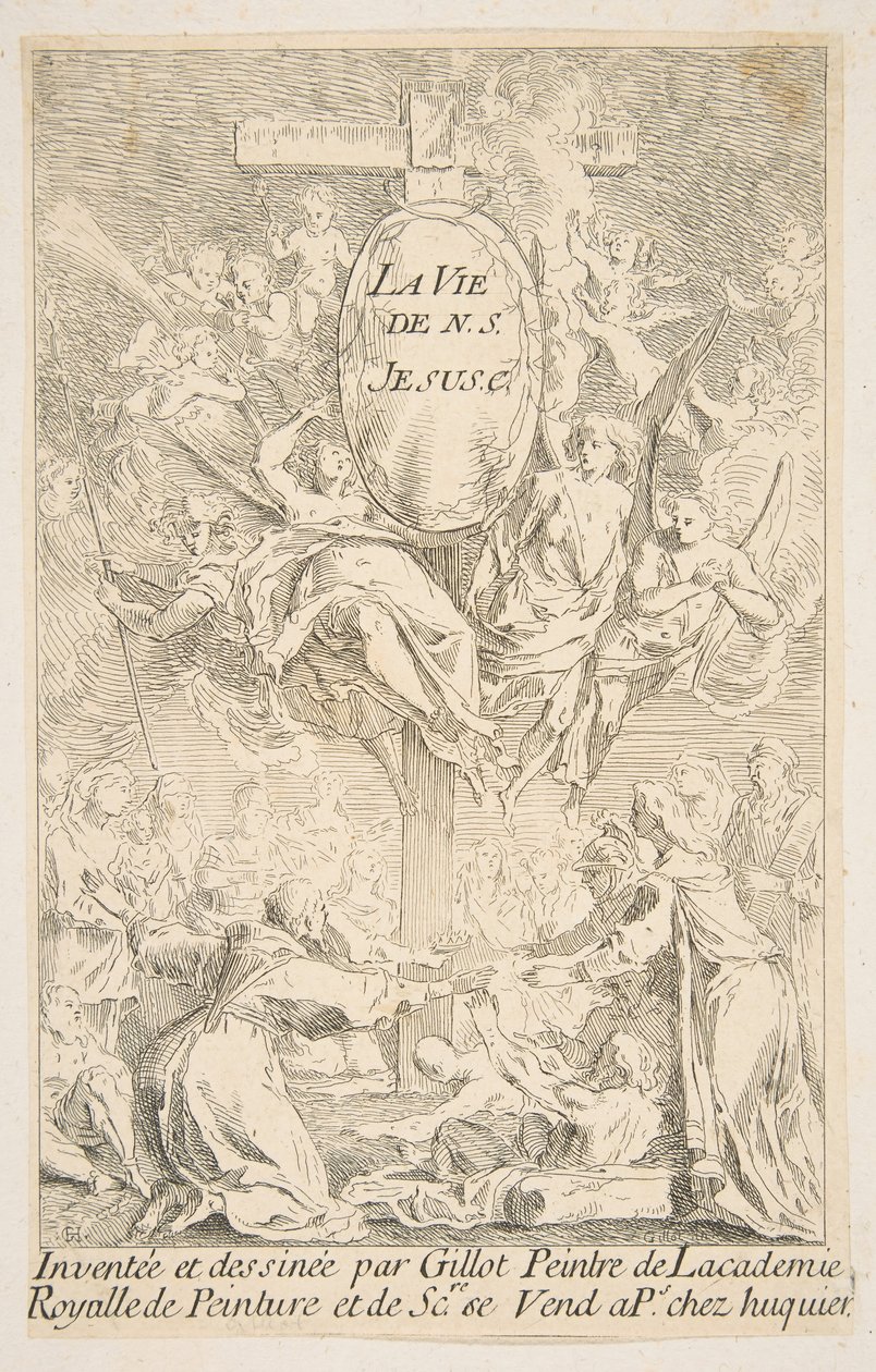 The Life of Christ.n.d. serisinin ön yüzü. Yaratıcılar: Claude Gillot, Jacques Gabriel Huquier. by Claude Gillot, Jacques Gabriel Huquier