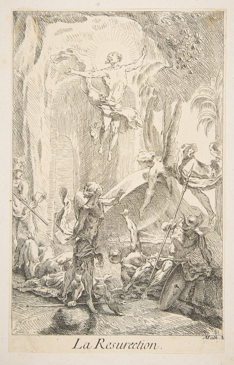 Diriliş.n.d. Yaratıcılar: Claude Gillot, Jacques Gabriel Huquier. by Claude Gillot, Jacques Gabriel Huquier