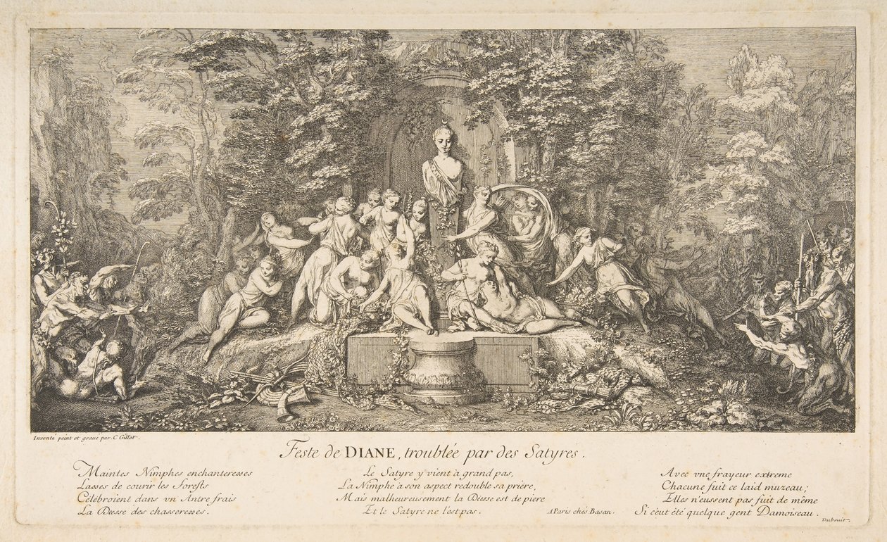 Diana.n.d. Bayramı by Claude Gillot