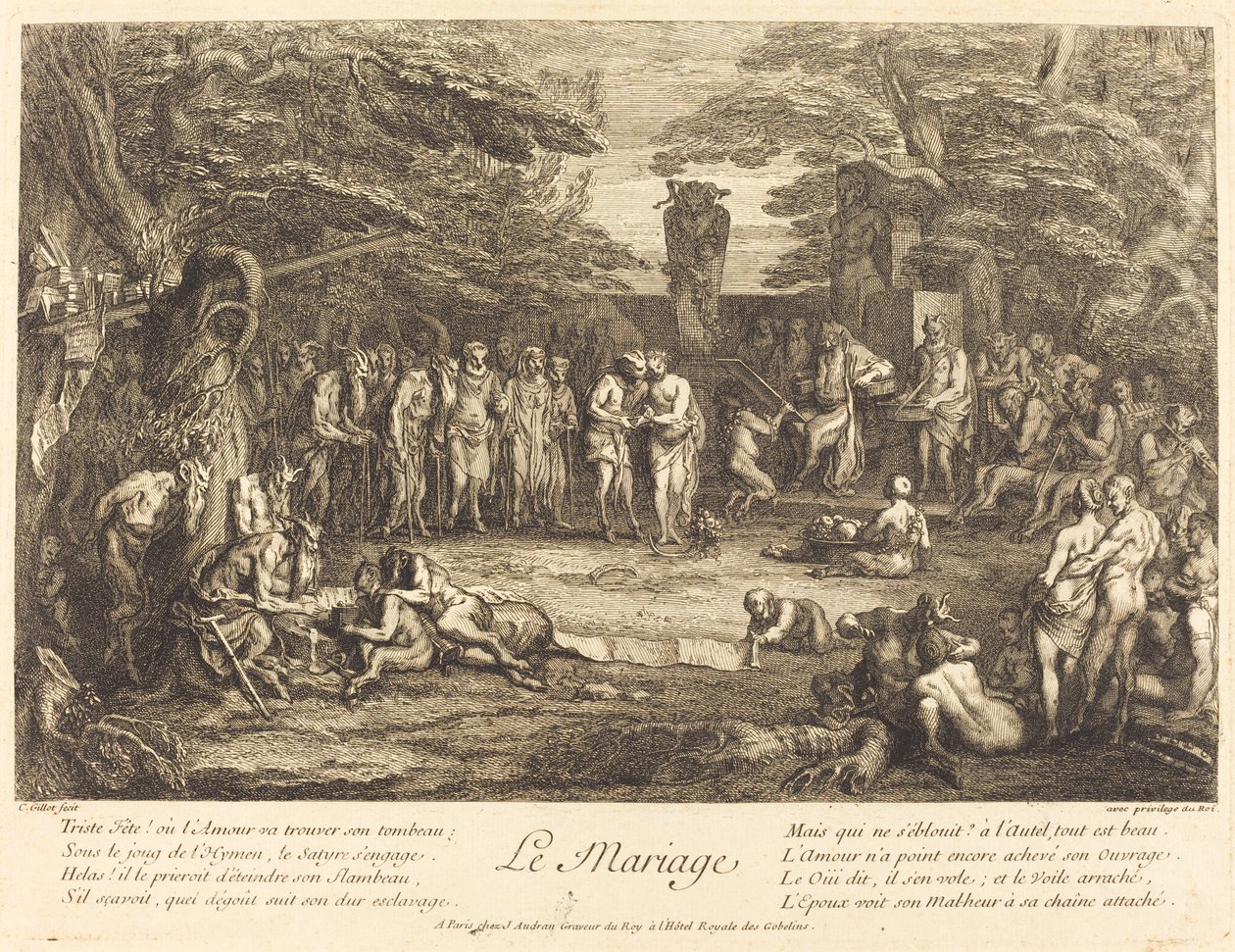 Evlilik (Evlilik) by Claude Gillot