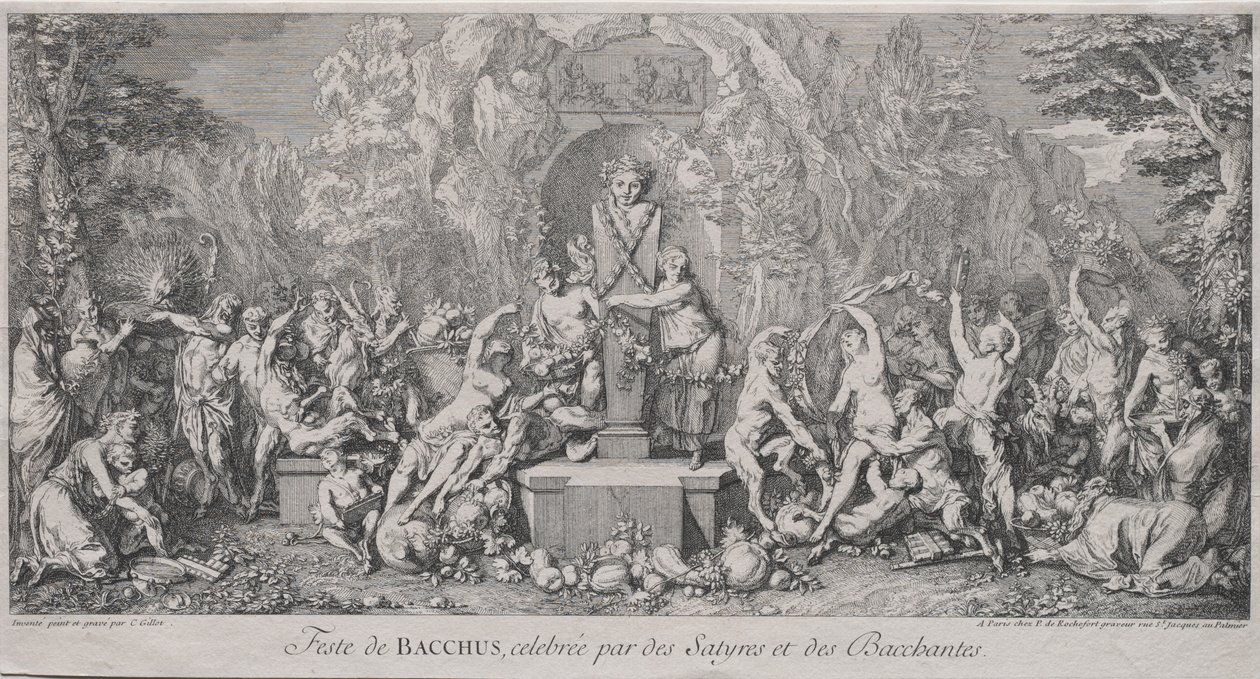 Dört Festival: Bacchus Festivali by Claude Gillot