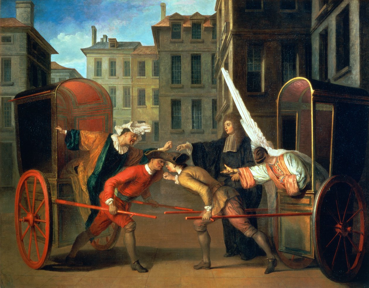 İki Arabacı, Jean-Francois Regnard (1655-1709) ve Charles-Riviere Dufresny (1648-1724) tarafından 