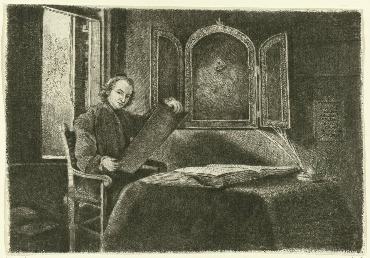 Ponce-François Copette'in Abraham Francen olarak portresi by Claude Henri Watelet