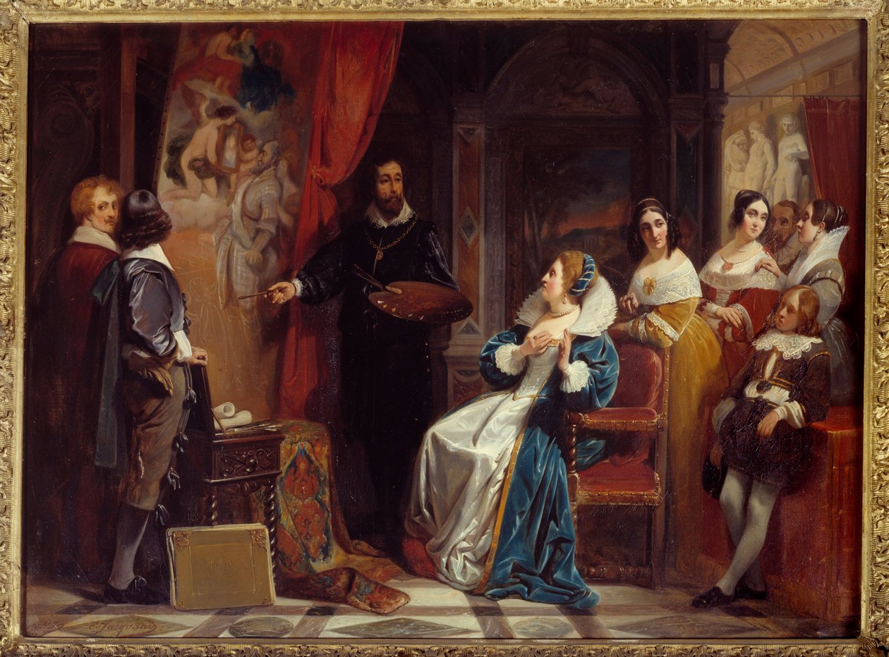 Fransa Kraliçesi Marie de Medicis (1573-1642), ressam Pierre Paul (Pierre-Paul) Rubens