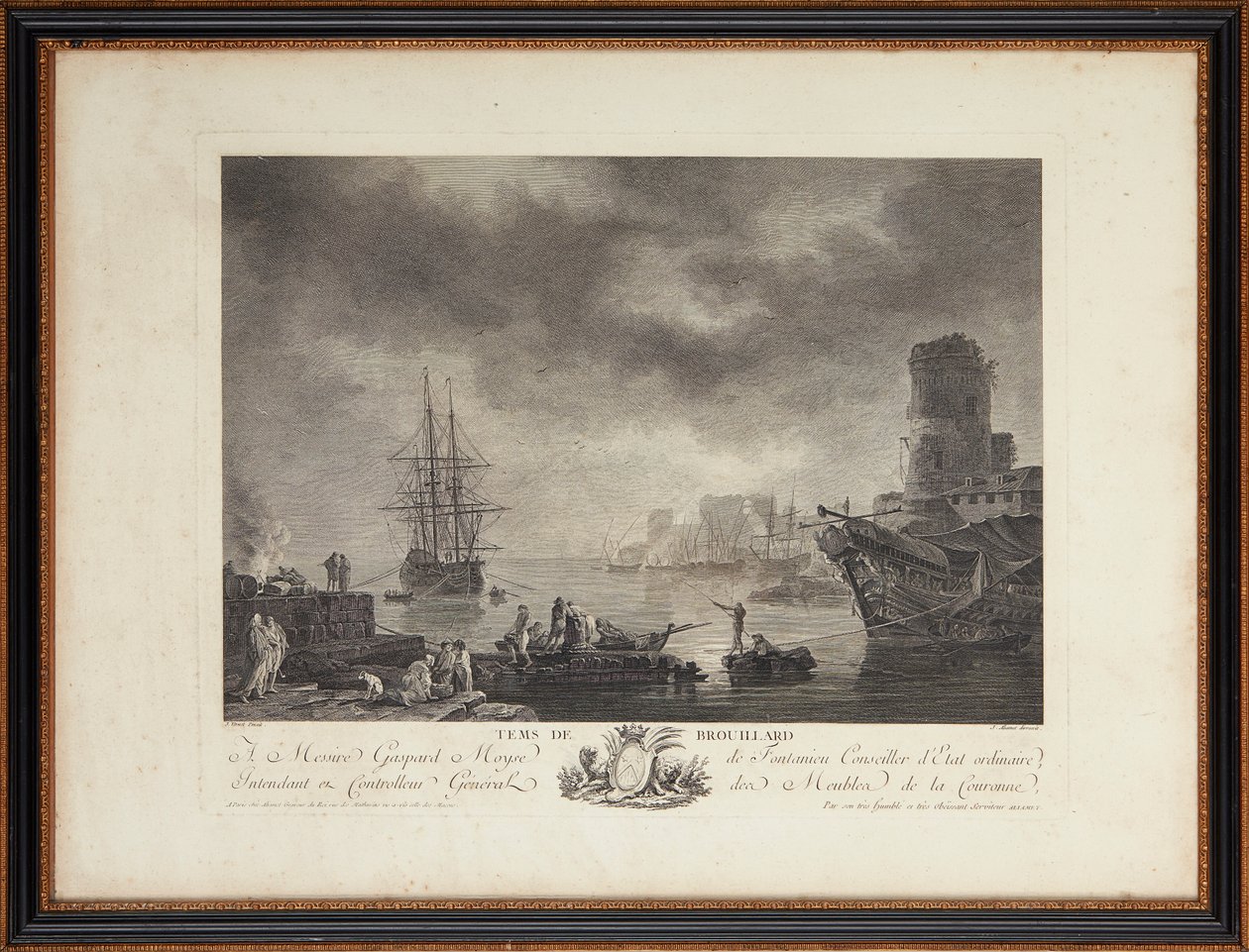 Fransız çelik gravürleri by Claude Joseph (after) Vernet