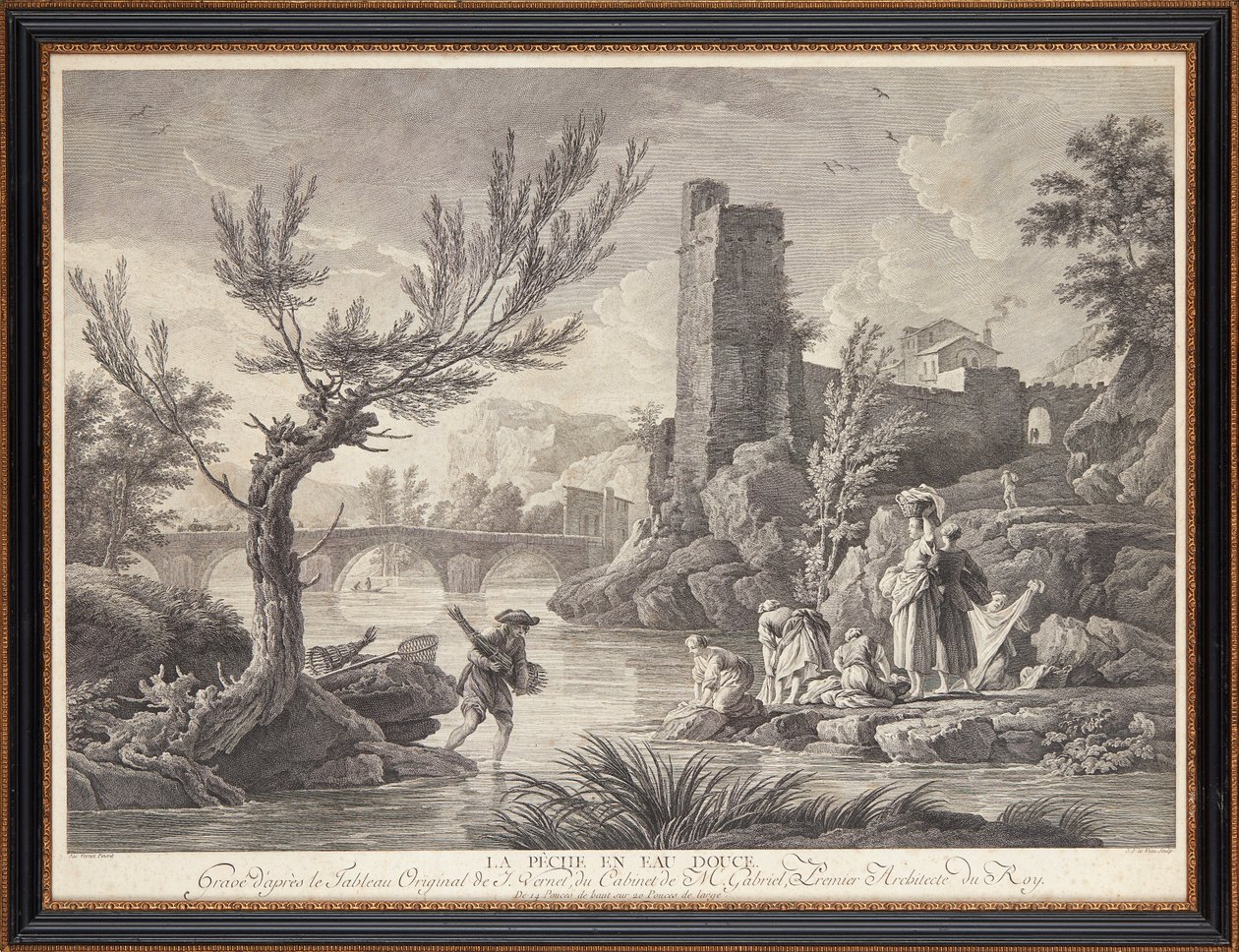 Fransız çelik gravürleri by Claude Joseph (after) Vernet
