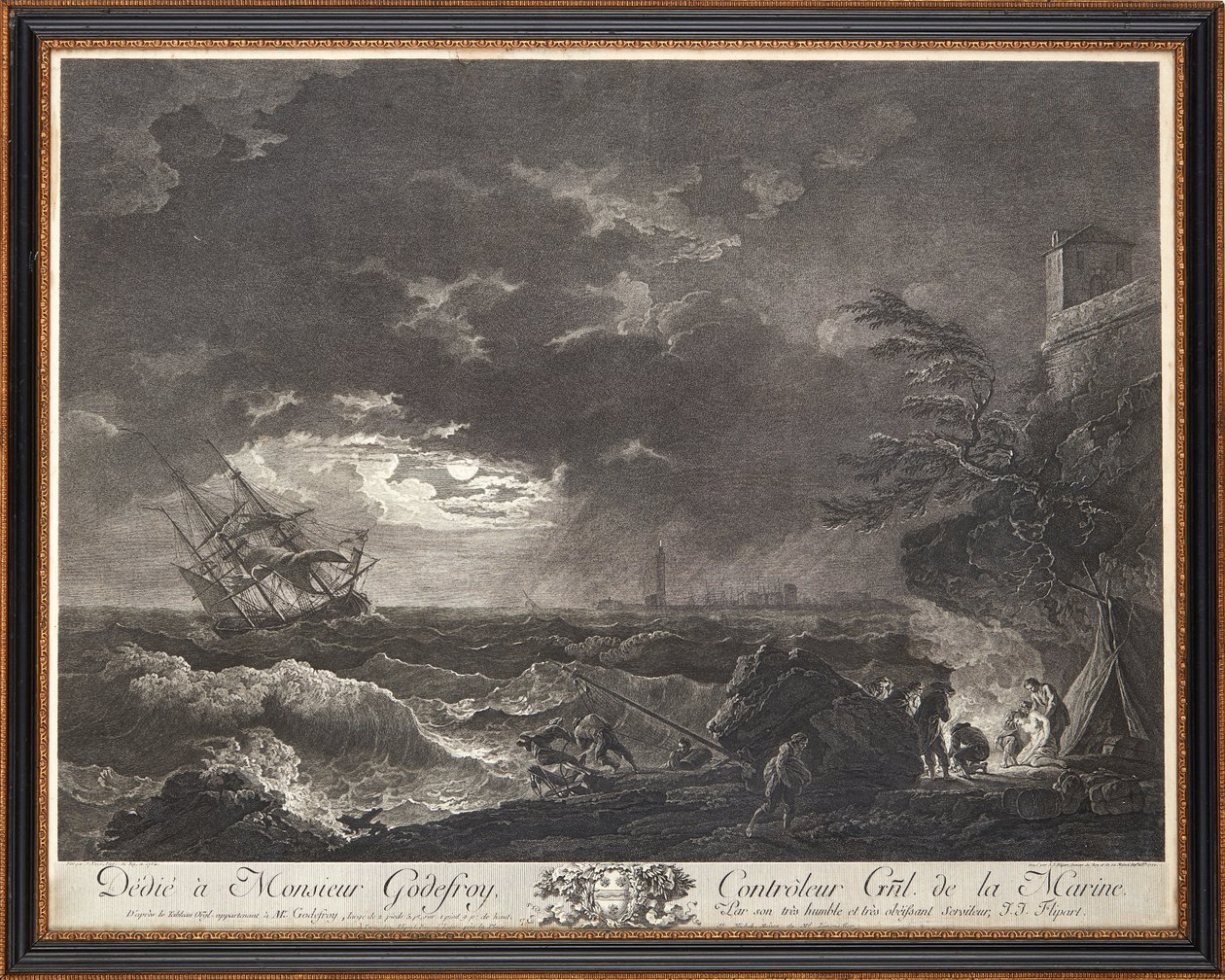 Fransız çelik gravürleri by Claude Joseph (after) Vernet