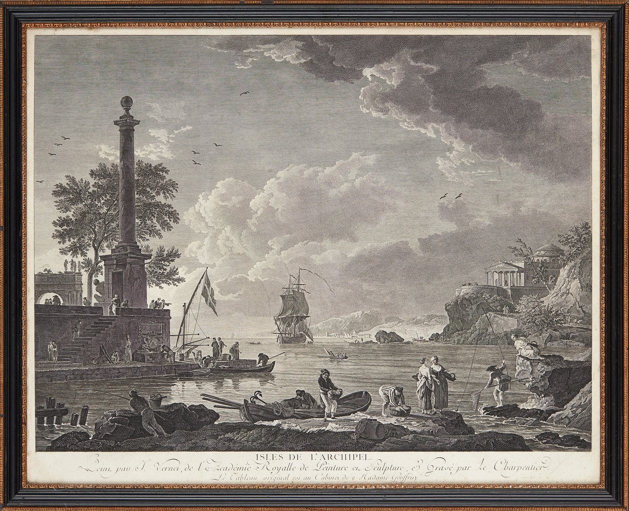 Fransız çelik gravürleri by Claude Joseph (after) Vernet