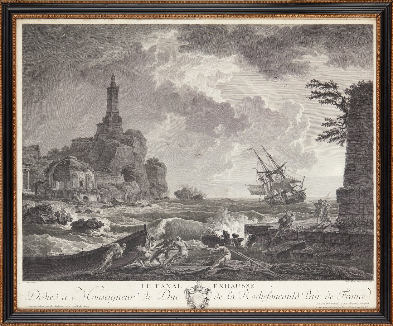 Fransız çelik gravürleri by Claude Joseph (after) Vernet