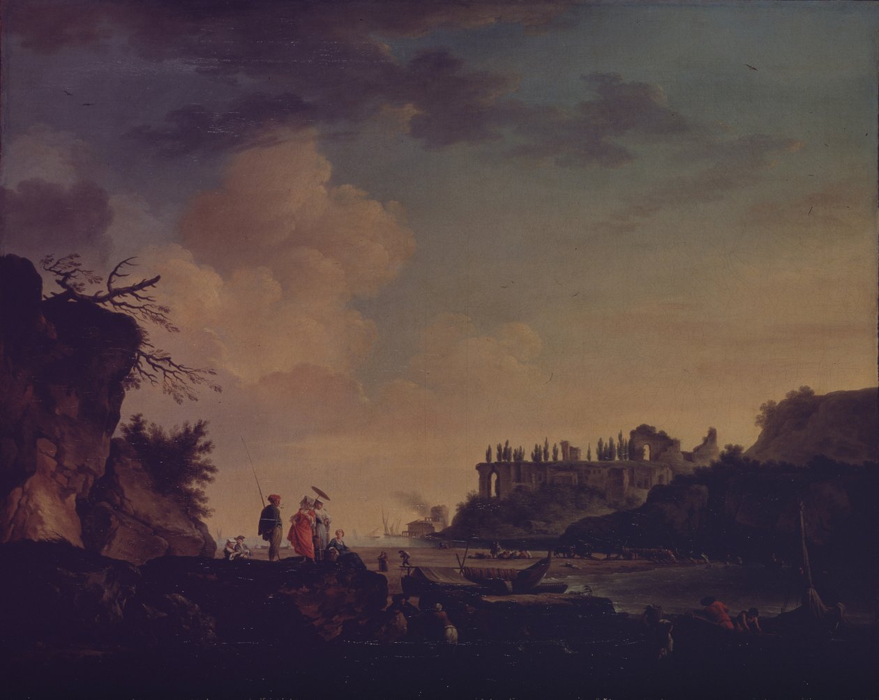 Bir Nehrin Ağzına Yakın Harabeler, 1748 by Claude Joseph Vernet