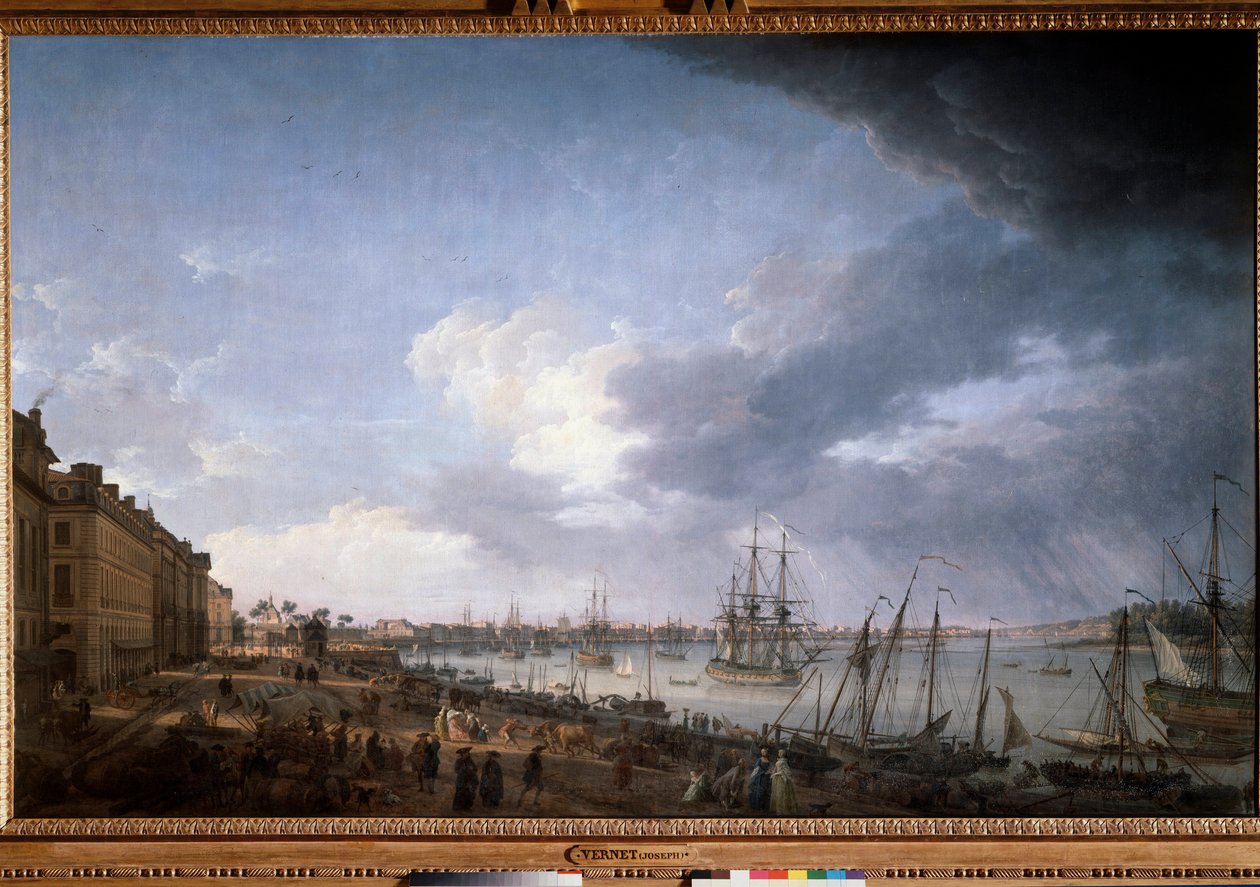 Bordeaux Limanı, Joseph Vernet (1714-1789) tarafından 18. yüzyıl Paris, Musee de la Marine by Claude Joseph Vernet