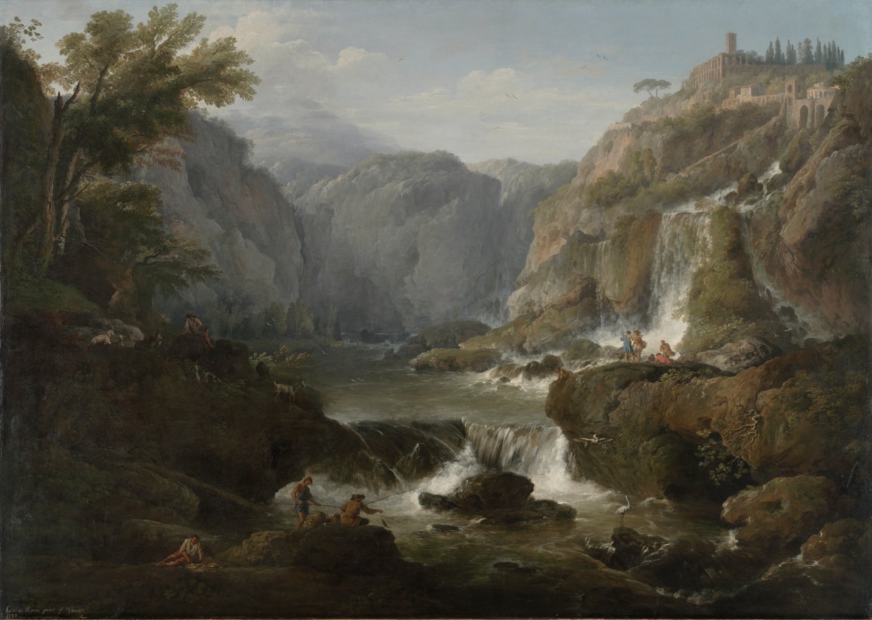 Tivoli'deki Şelaleler by Claude Joseph Vernet