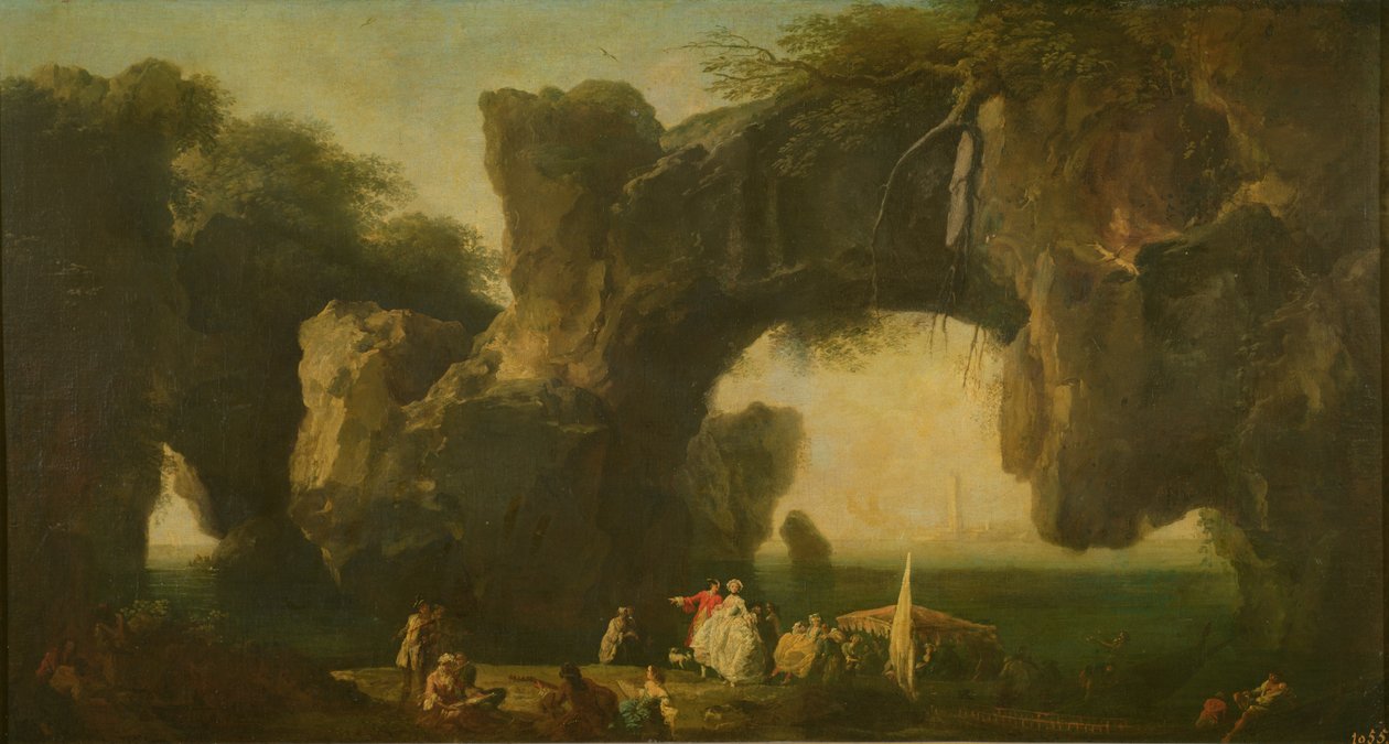 Sorrento'nun görünümü by Claude Joseph Vernet