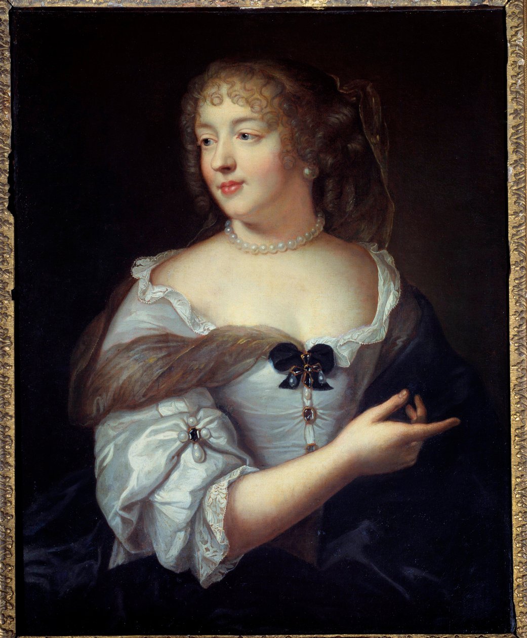 Harflerin kadınının portresi Marie de Rabutin Chantal (Rabutin-Chantal), Marquise de Sevigne (1626-1696) Tablo Claude Lefebvre (1632-1675) tarafından 17. yüzyıl Paris, Musee Carnavalet by Claude Lefebvre