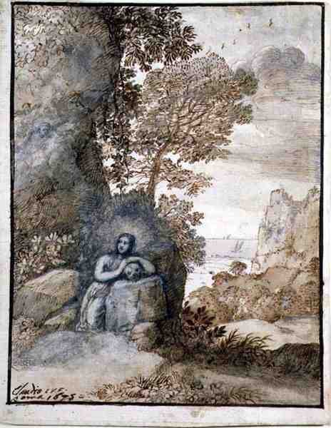 Magdalene ile manzara by Claude Lorrain