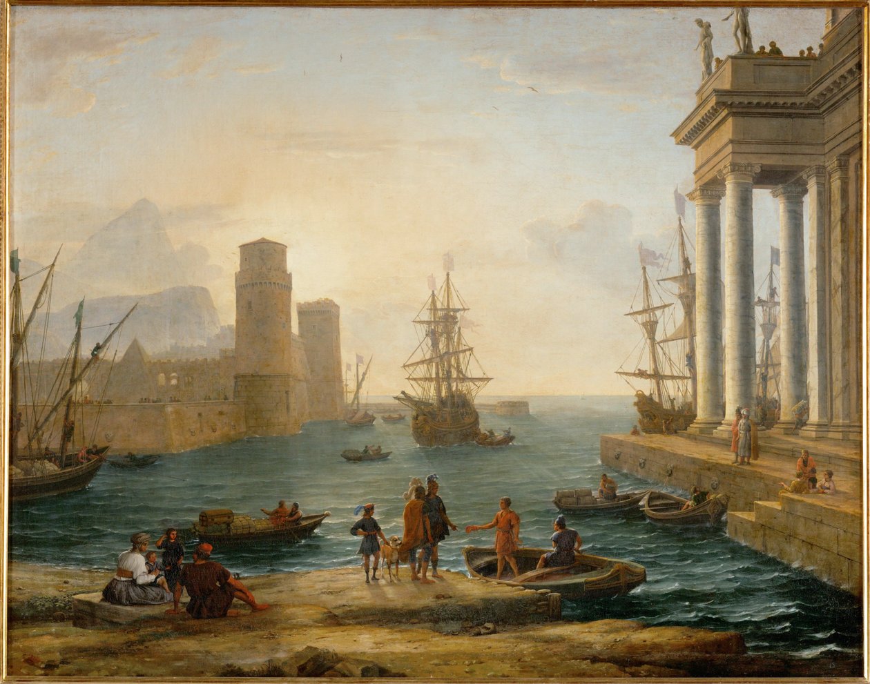 Port de mer, effet de brume Sisli liman ... by Claude Lorrain (1600-82)