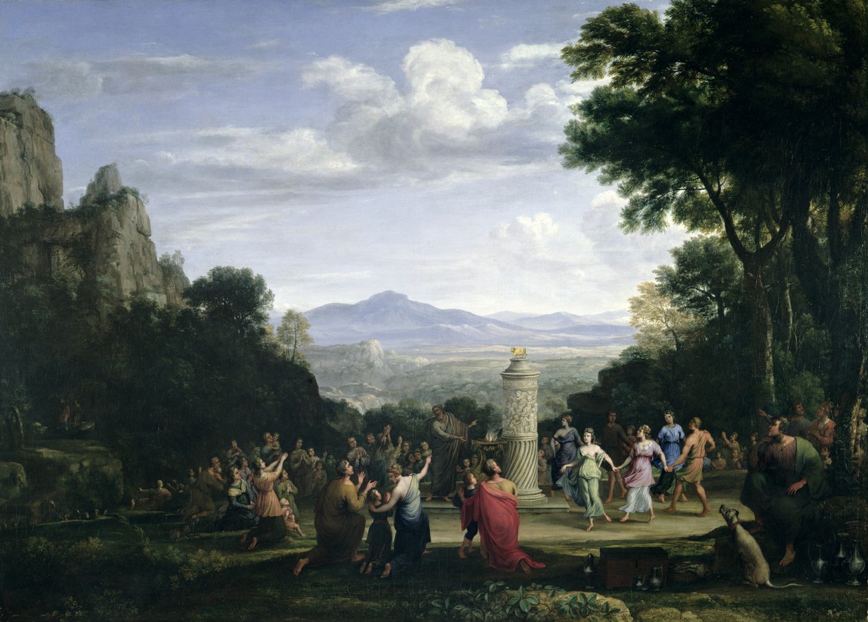 Altın Buzağının Hayranlığı by Claude Lorrain (1600 82)