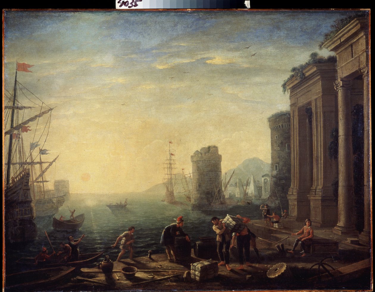 Limanda sabah. Limanda sabah. Le Lorrain (1600-1682) olarak bilinen Claude Gellee