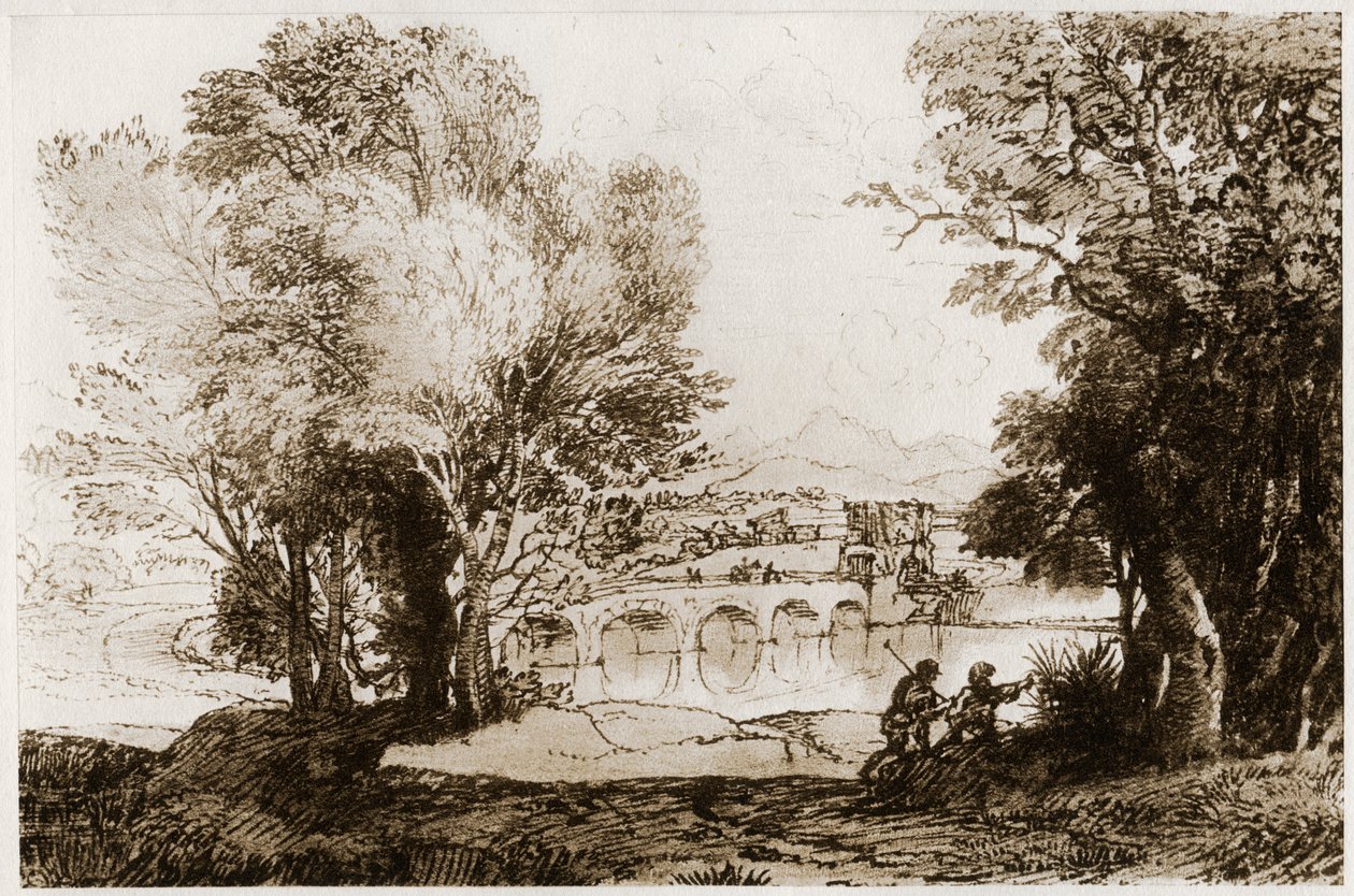 Bir İtalyan manzarası, 1913. by Claude Lorrain