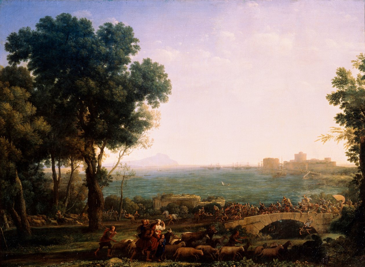 Köprüde Savaş, İmparatorlar Maxentius ve Konstantin arasındaki savaş, 1655. by Claude Lorrain