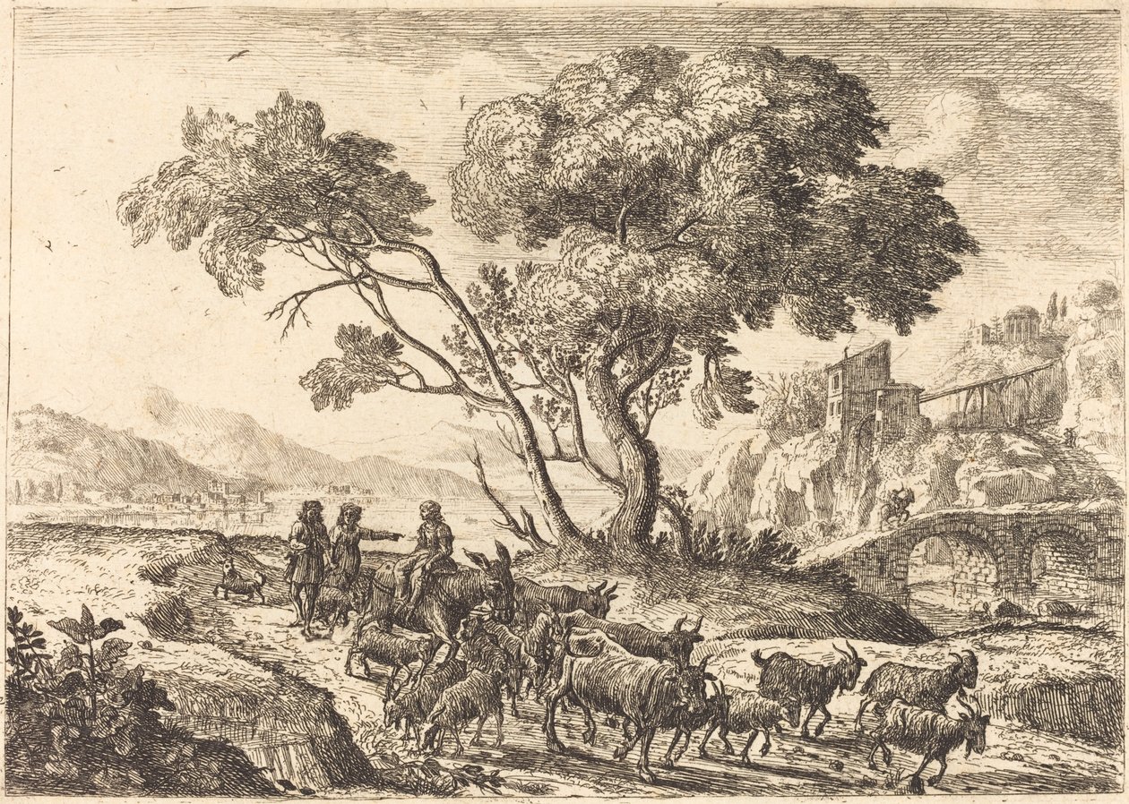 Tarlalara Ayrılış by Claude Lorrain