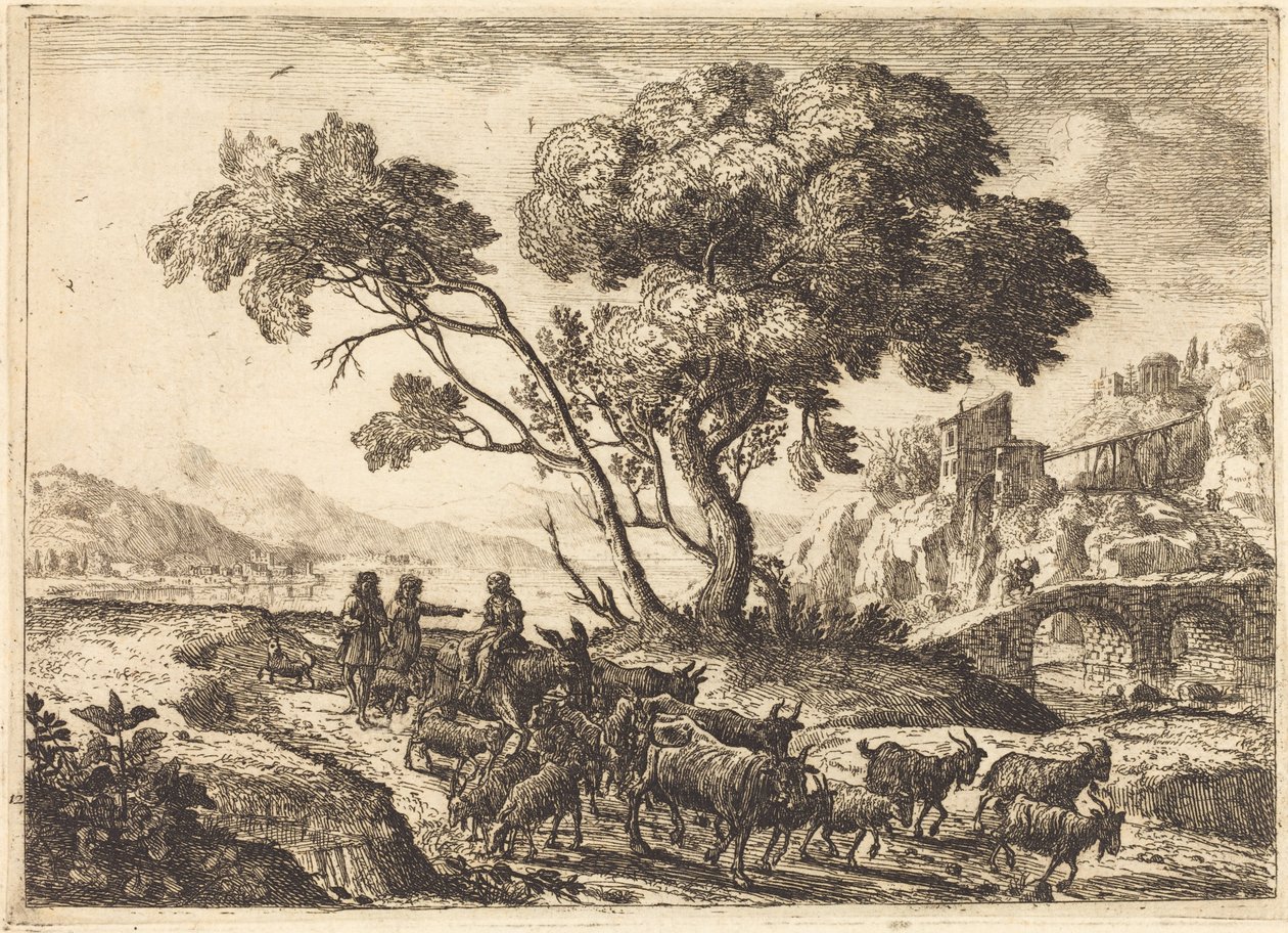 Tarlalara Ayrılış by Claude Lorrain
