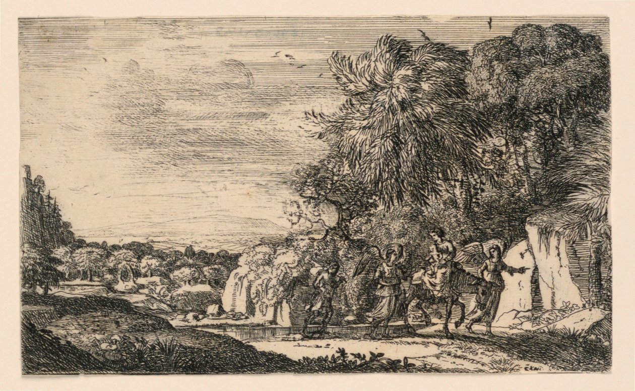 Mısır'a uçuş by Claude Lorrain