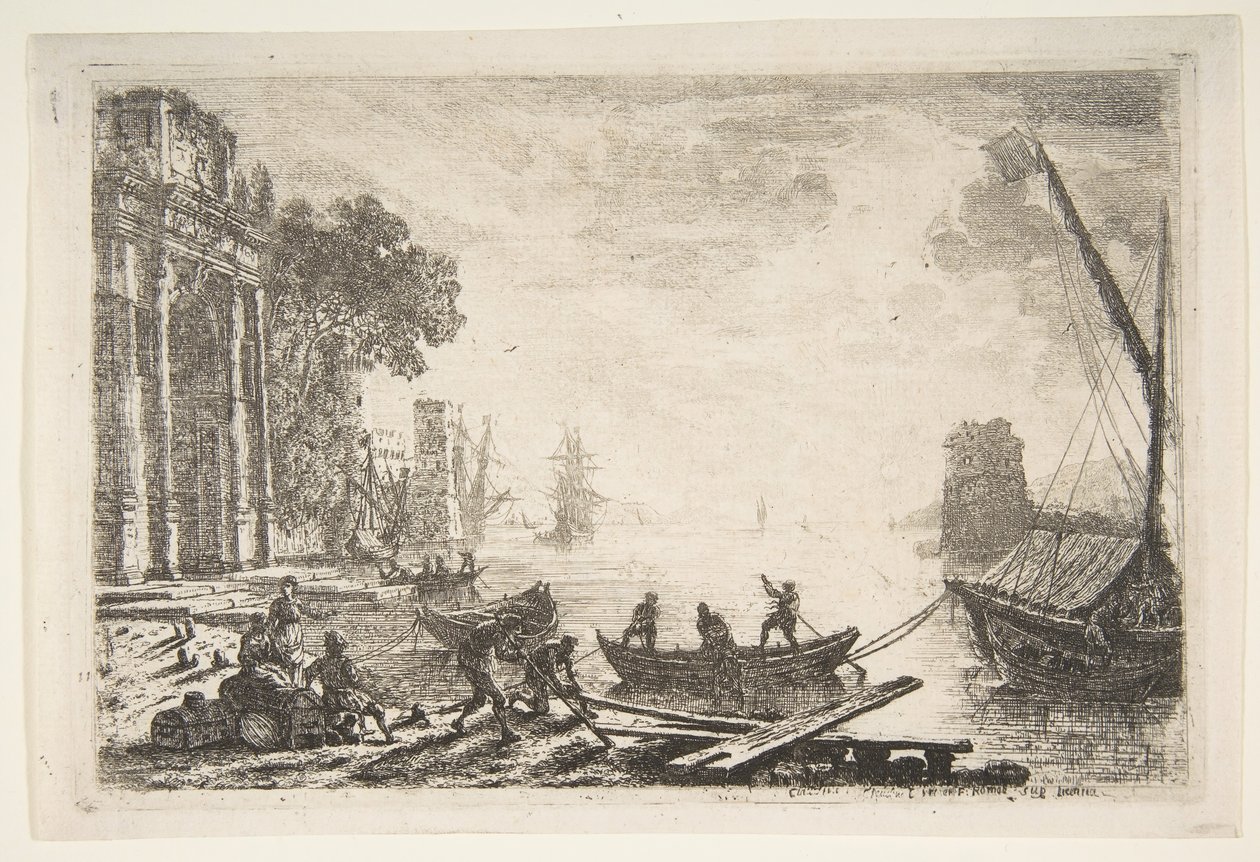 Rising Sun ile Liman Sahnesi, 1634. by Claude Lorrain
